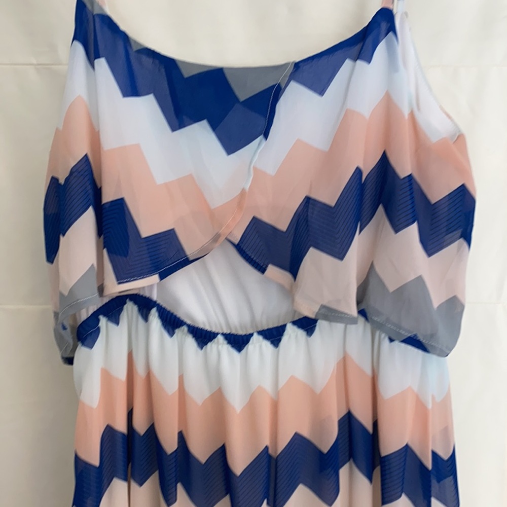 Takara chevron pattern maxi dress XL - Picture 2 of 2